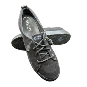 Sperry Women’s Top-Sider Barrel Tied Rawhide Laces Sneakers Black Size 9.5